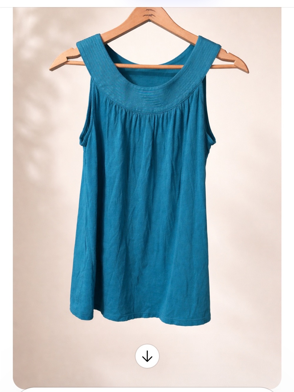 Express Teal Scoop Neck Tank Top